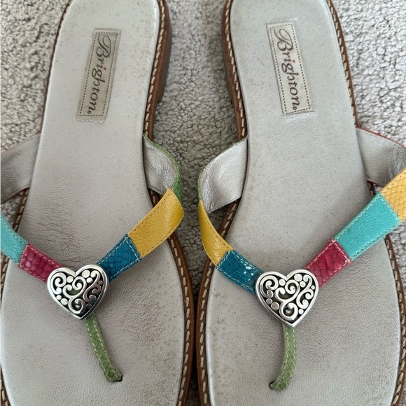 Brighton Orla Thong Colorful Heart Sandals - Picture 2 of 5